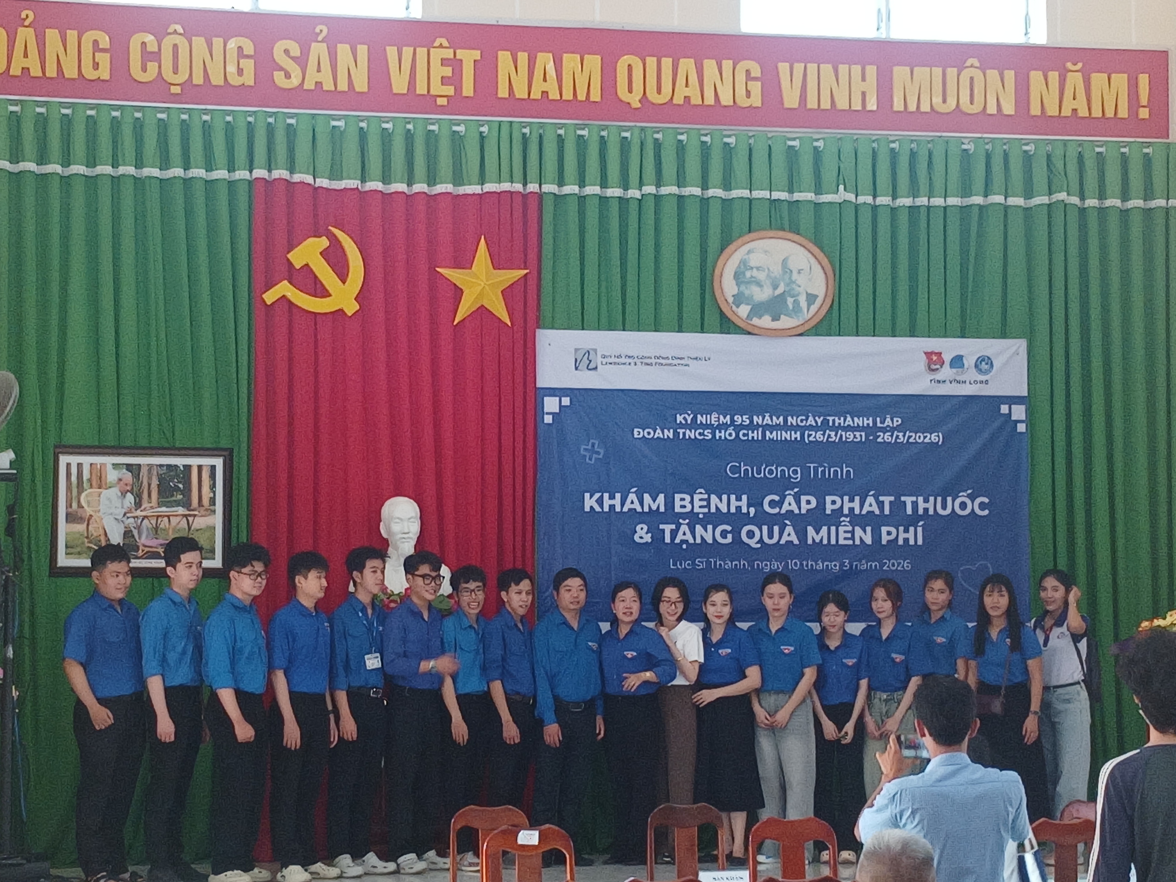 Tỉnh đoàn Vĩnh Long phối hợp tổ chức khám bệnh, chữa bệnh nhân đạo tại xã Lục Sĩ Thành