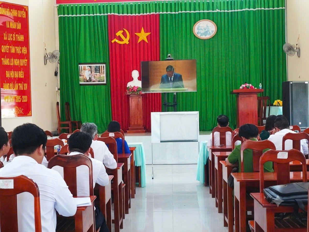 Xã Lục Sĩ Thành tham dự Hội nghị toàn quốc sơ kết 1 năm vận hành mô hình tổ chức tổng thể của hệ thống chính trị và mô hình chính quyền 3 cấp