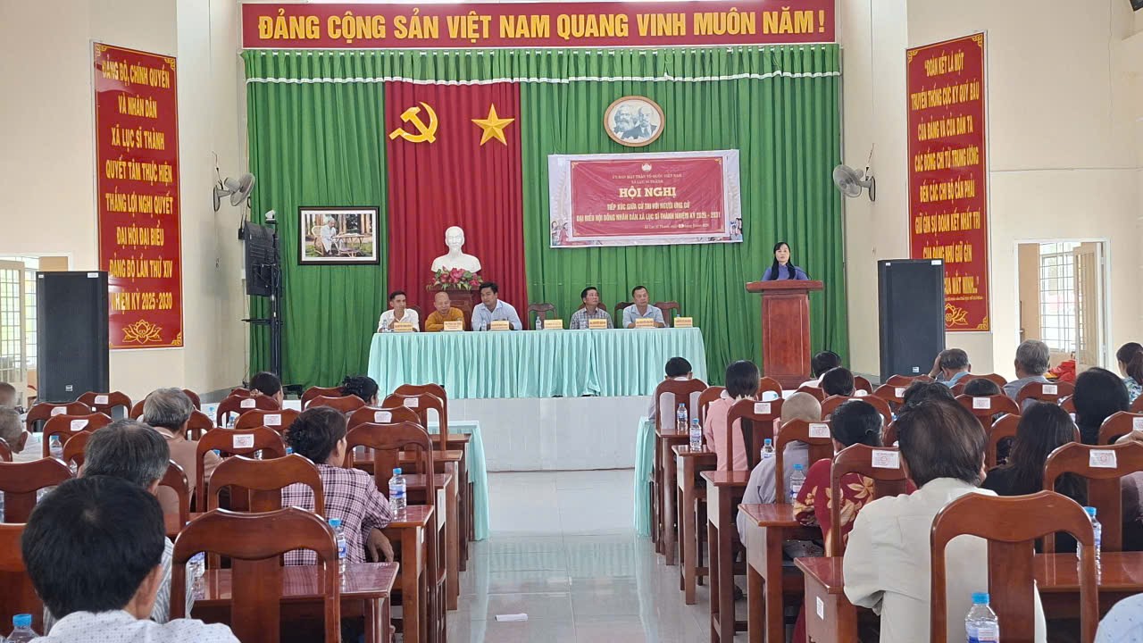 Xã Lục Sĩ Thành: tổ chức 06 hội nghị tiếp xúc cử tri vận động bầu cử HĐND xã nhiệm kỳ 2026-2031
